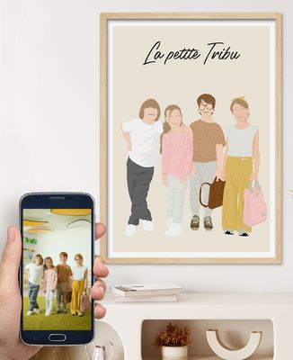 Enfants illustrés à la main