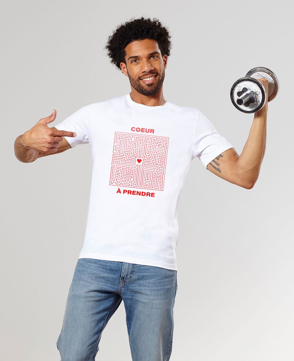 T-Shirt homme Coeur à prendre Labyrinthe