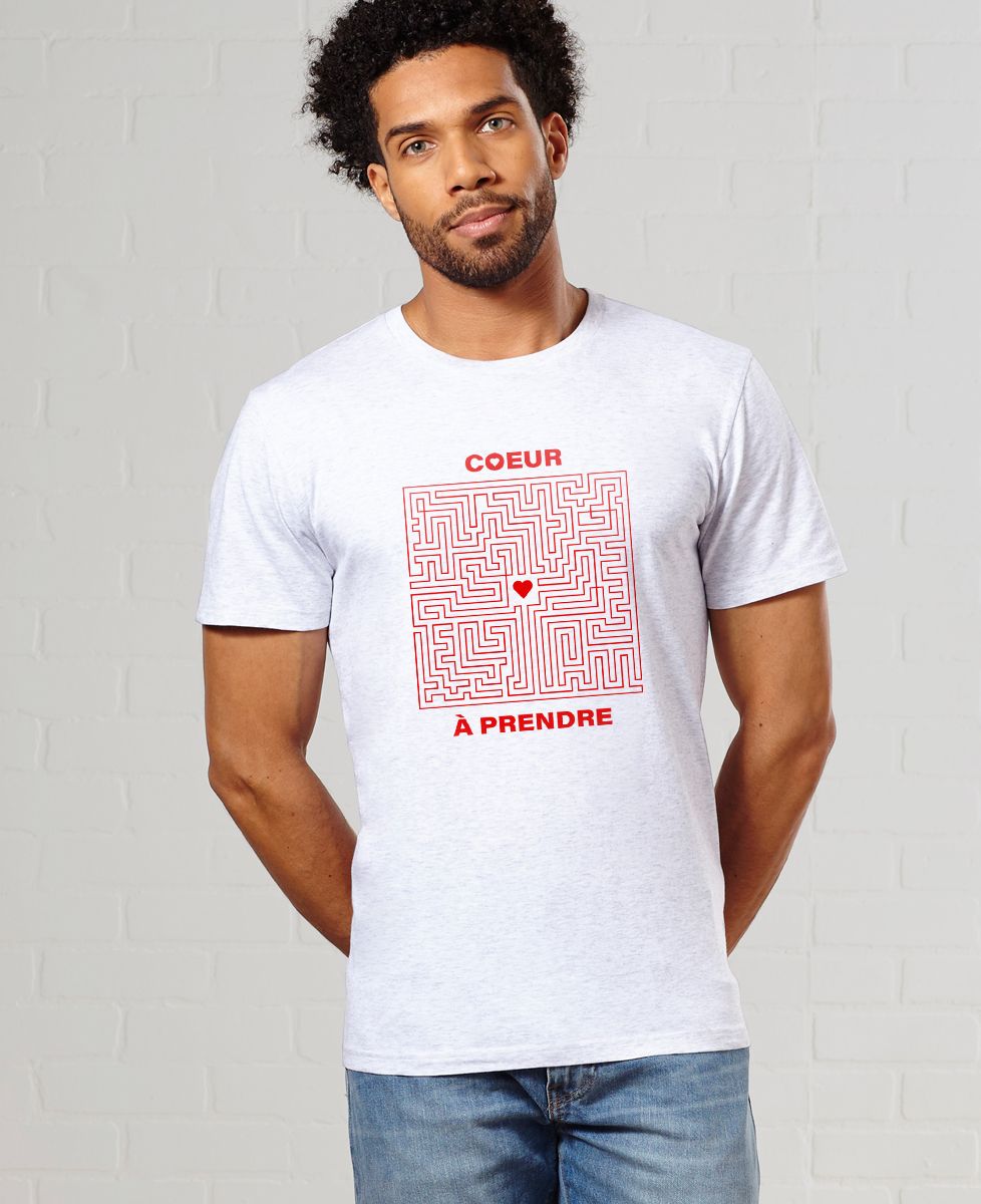 T-Shirt homme Coeur à prendre Labyrinthe