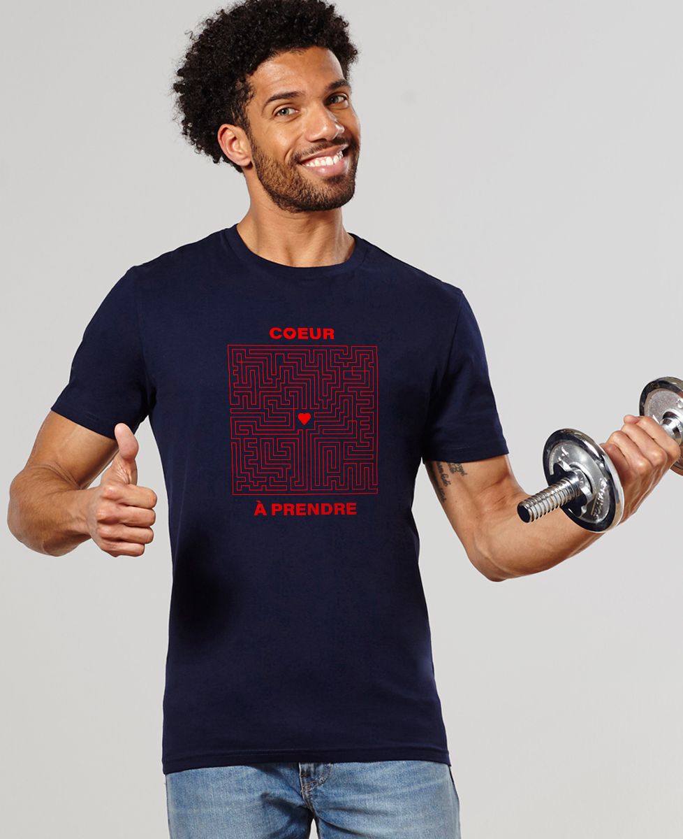 T-Shirt homme Coeur à prendre Labyrinthe