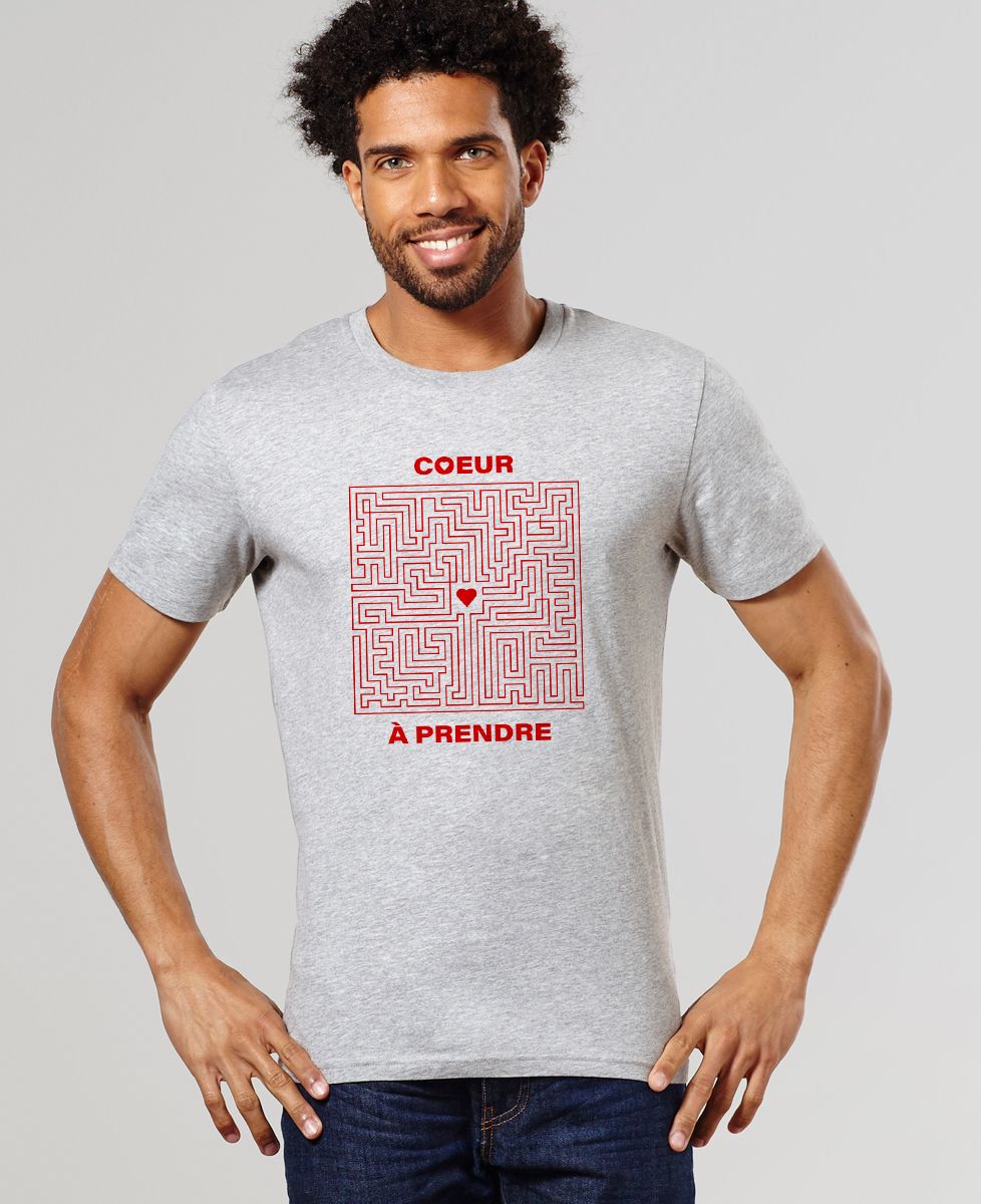 T-Shirt homme Coeur à prendre Labyrinthe