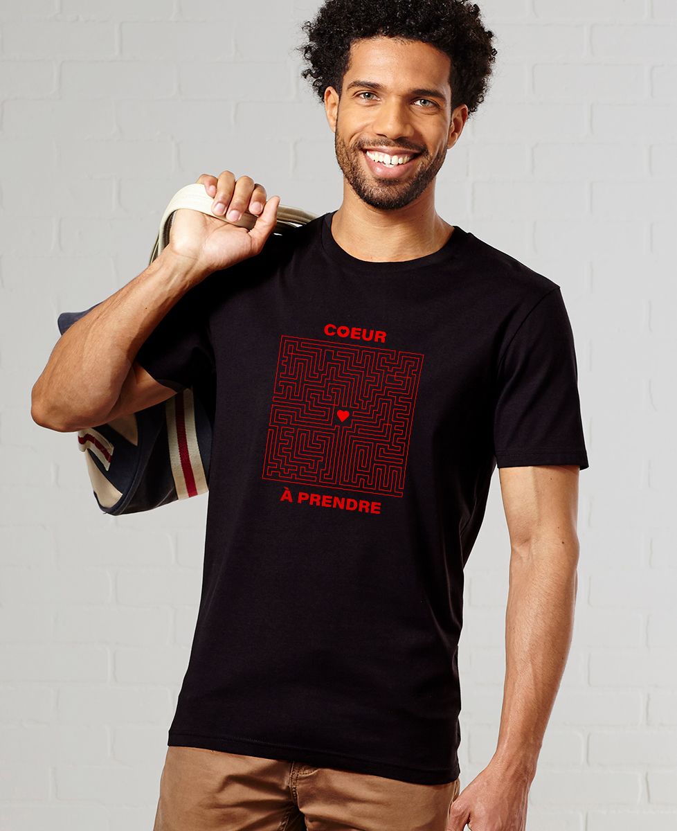 T-Shirt homme Coeur à prendre Labyrinthe