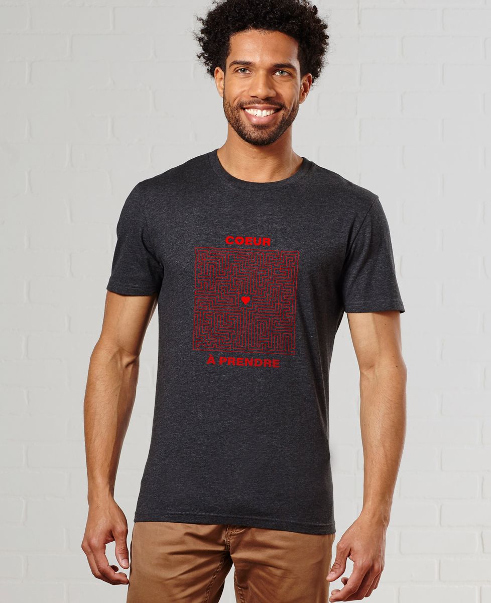 T-Shirt homme Coeur à prendre Labyrinthe