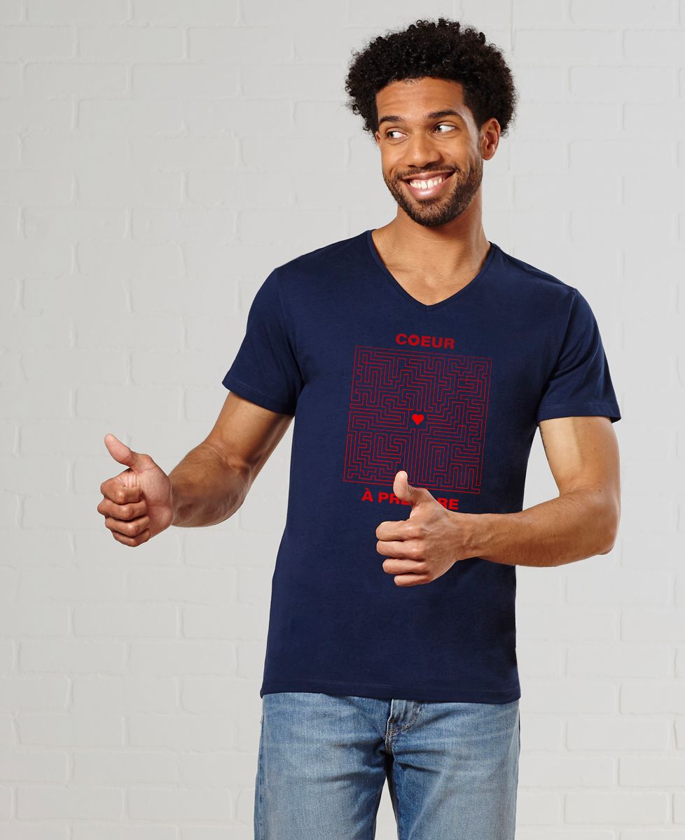 T-Shirt homme Coeur à prendre Labyrinthe