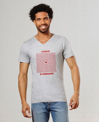 T-Shirt homme Coeur à prendre Labyrinthe