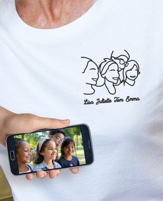 Enfants brodés à la main