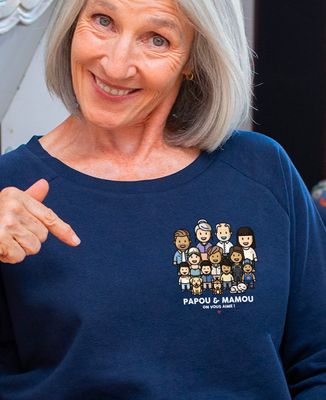 Sweatshirt femme Famille figurine XXL - Cadeaux Papa, Cadeaux Maman, Cadeaux Papy, Cadeaux Mamie, Animaux