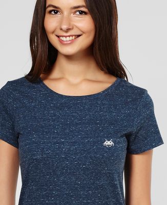 Women's T-Shirt Space Invader (embroidered) - Geek & Video Games