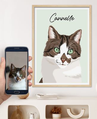 Animal illustré à la main