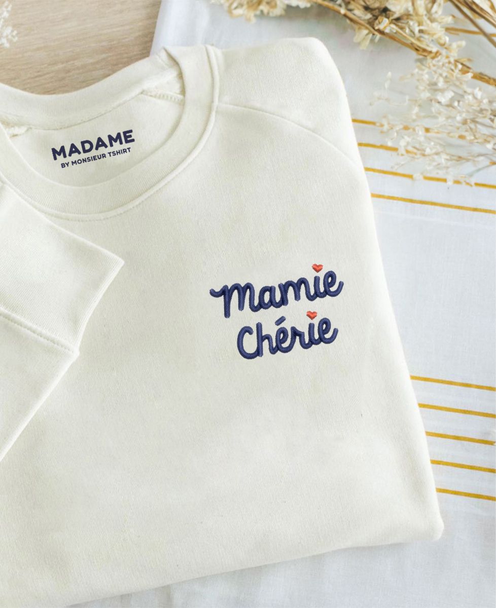 Sweatshirt femme Mamie chérie - Cadeaux Mamie