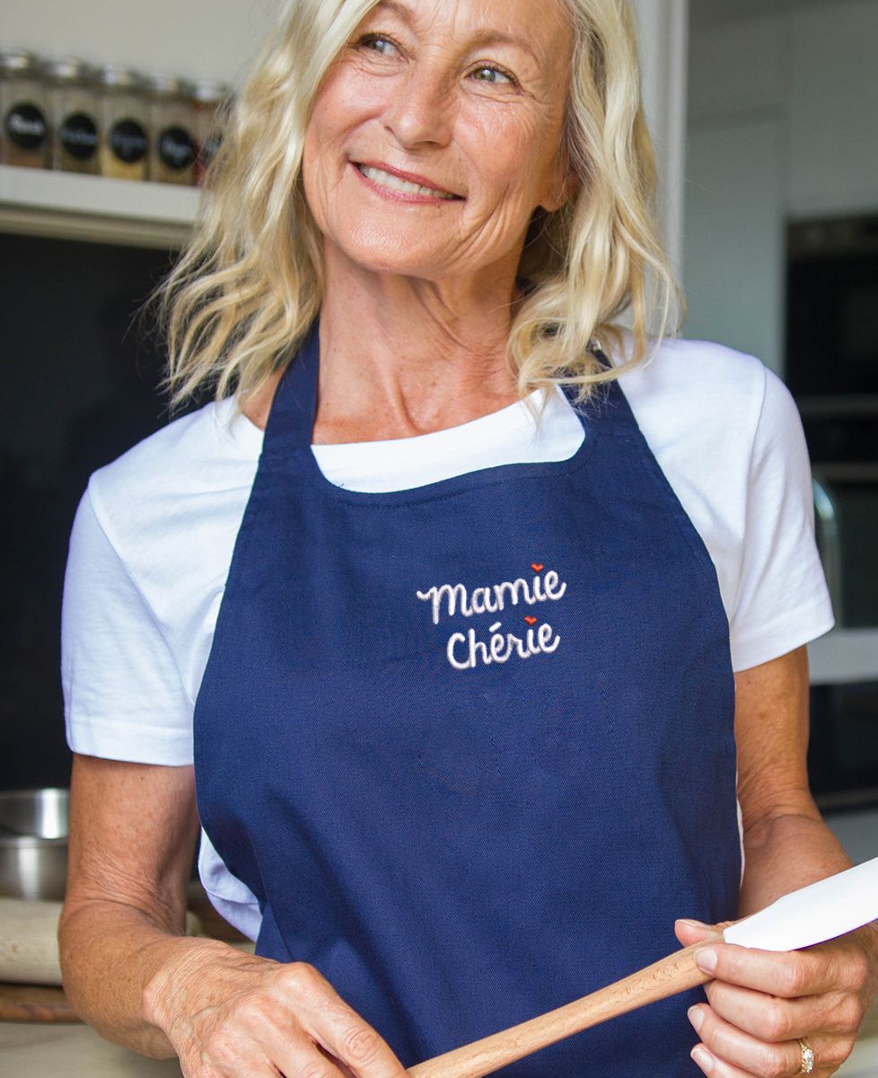 Tablier à poche Mamie chérie - Cadeaux Mamie