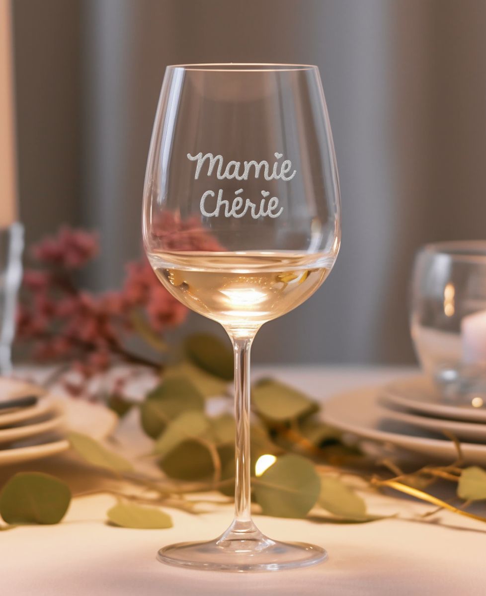 Verre à vin Mamie chérie - Apéro, Cadeaux Mamie, Mariage