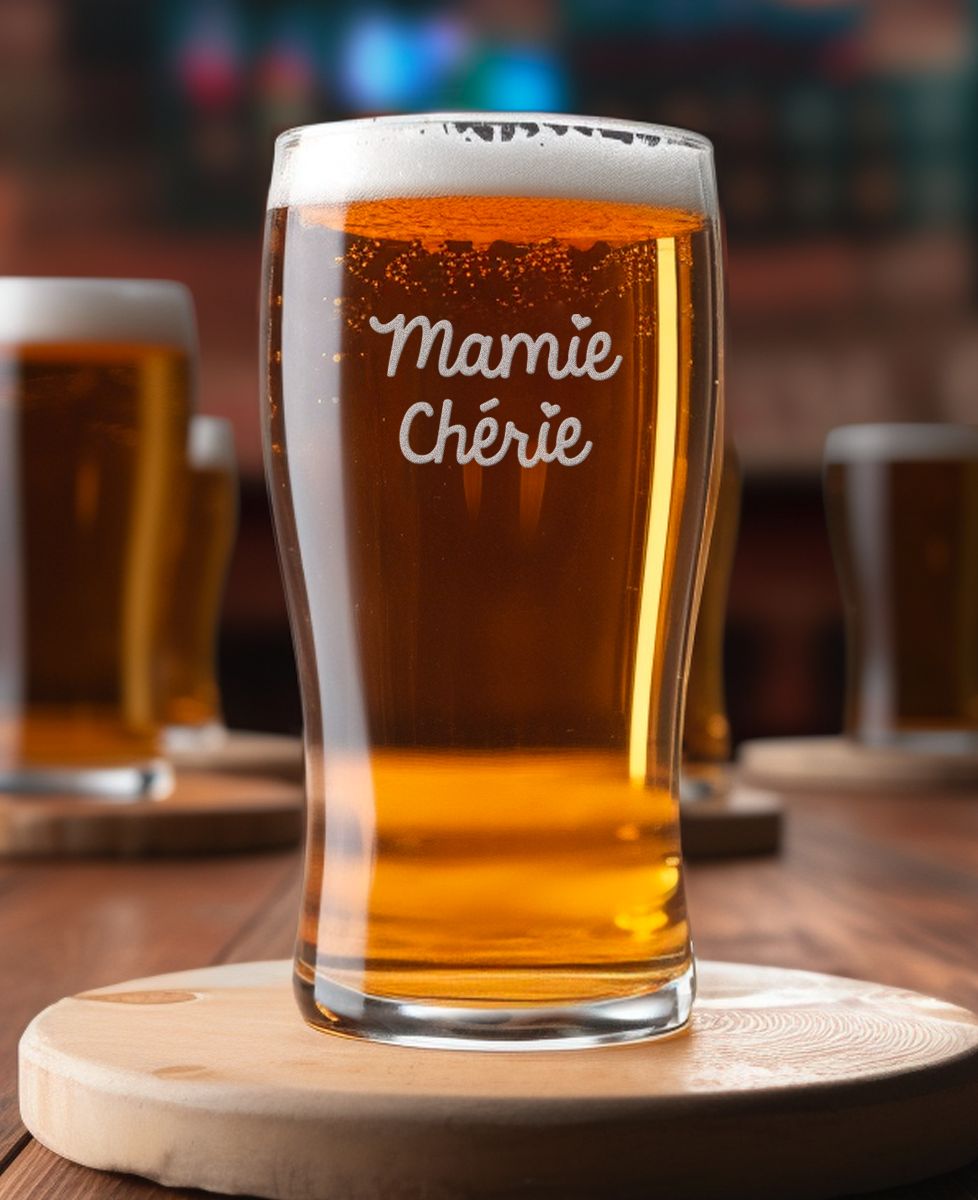 Verre à bière Mamie chérie - Apéro, Cadeaux Mamie, Mariage