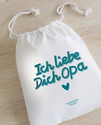 Verpackung Ich liebe dich Opa - Geschenk Opa