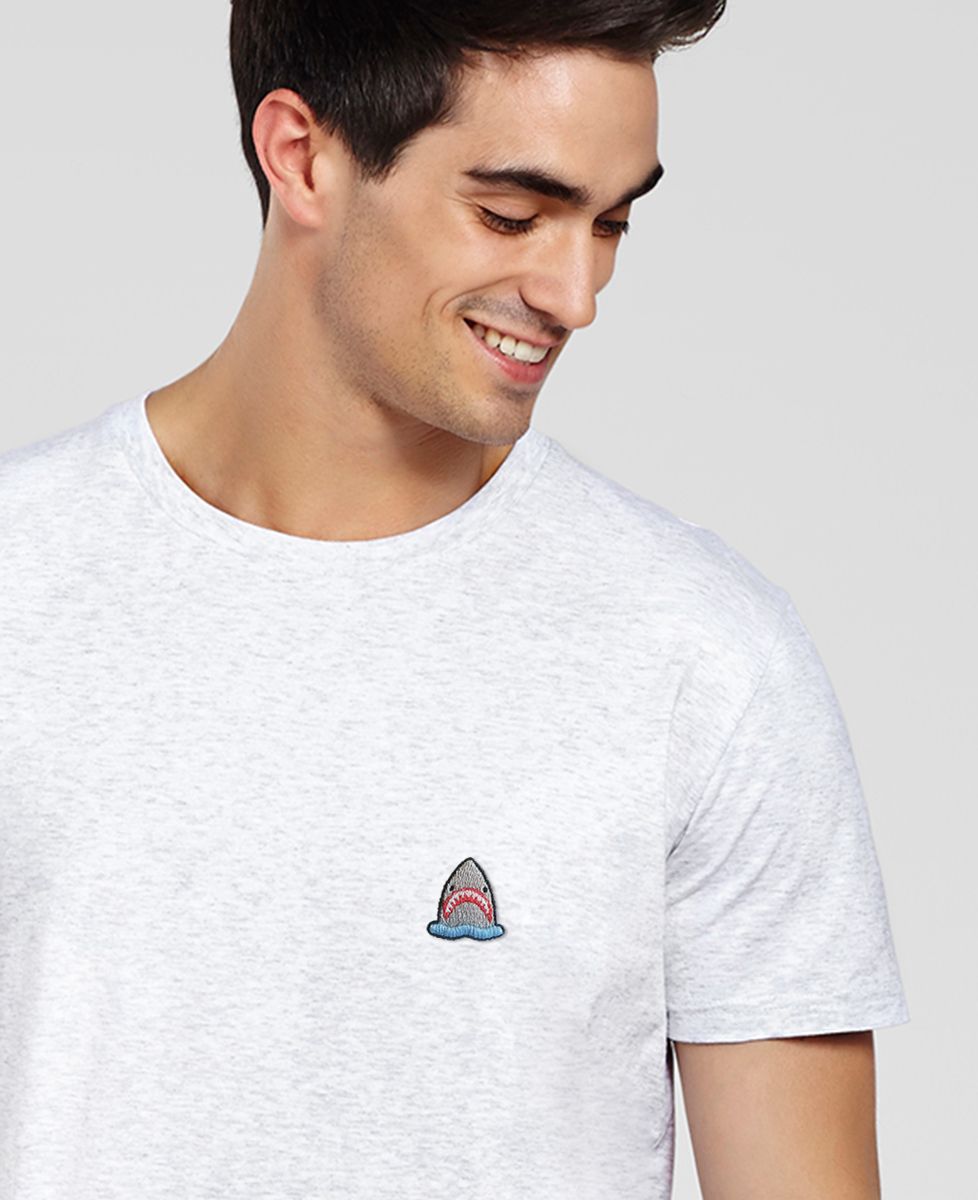 T-shirt homme Les Dents de Requin (brodé) - Films & Séries