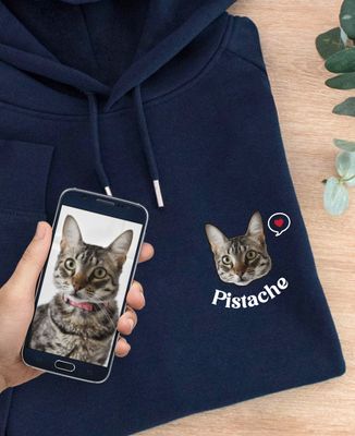 Hoodie voor dames Dierenkop en gepersonaliseerde voornaam - Dieren