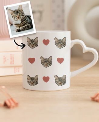 Tazza Testa di animale e pittogramma personalizzato - Animali
