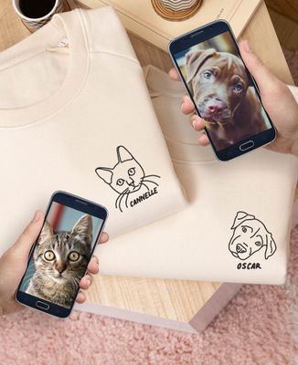 Sudadera de hombre Animal bordado a mano - Animales
