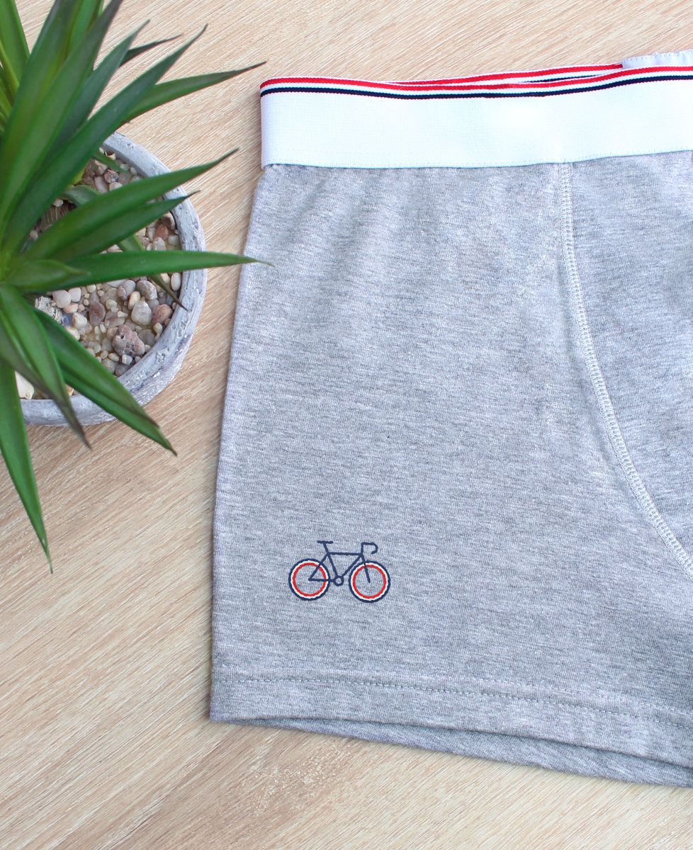 Boxershort Driekleurige fiets (geborduurd) - Sport, Fiets