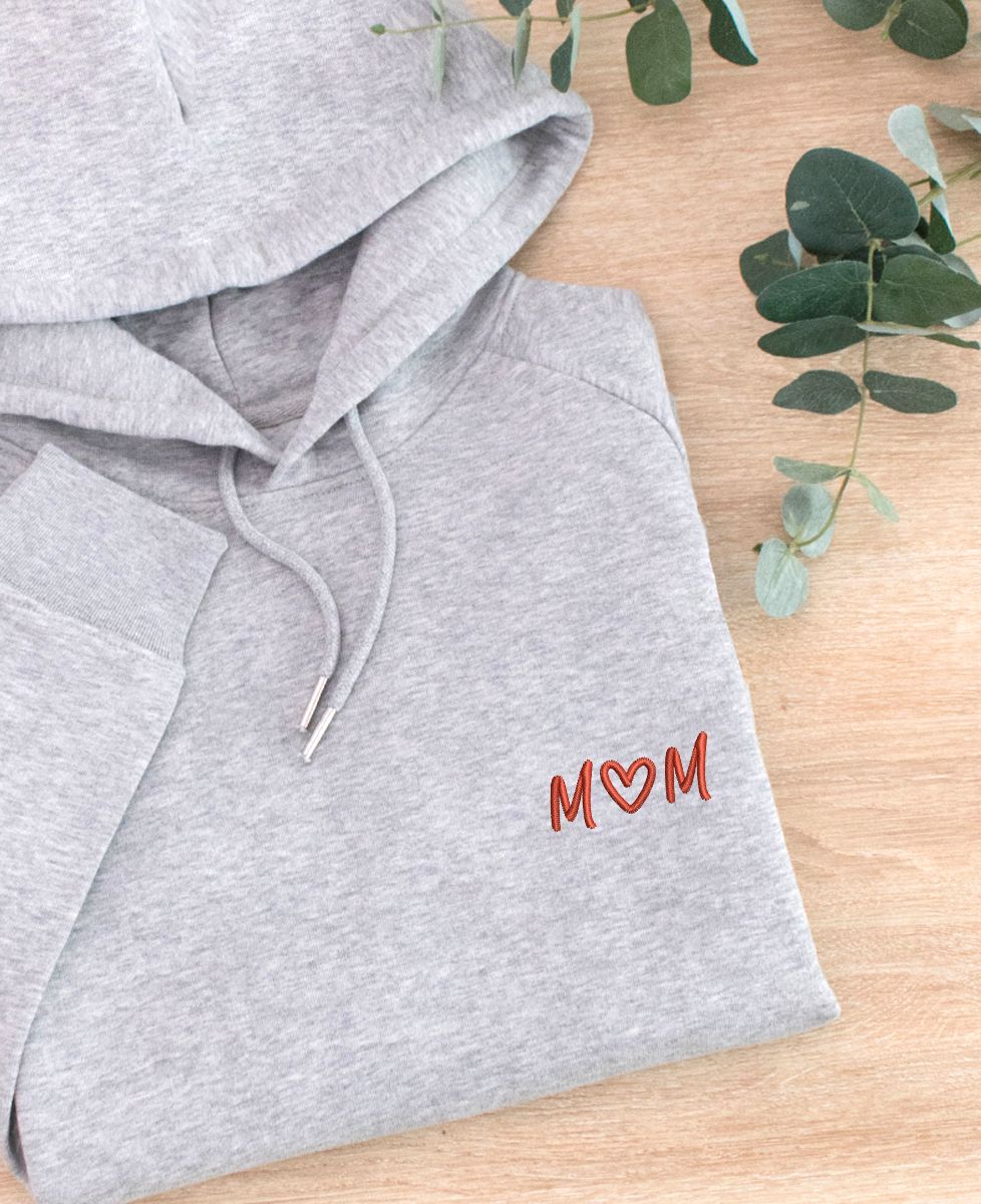 Hoodie femme MOM coeur - Cadeaux Maman