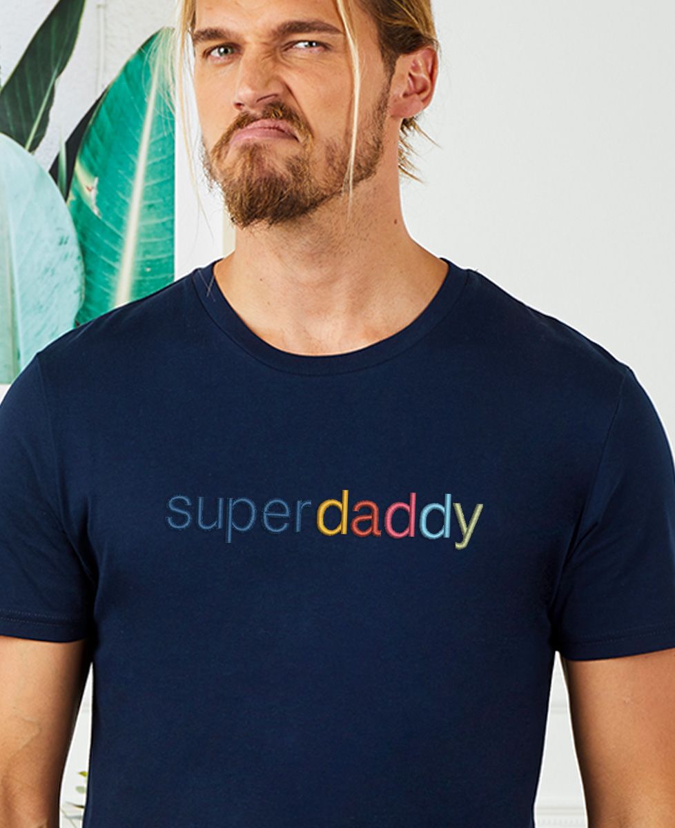 T-shirt homme Super Daddy Multicolore
