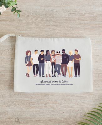 Pochette Gruppo di amici personalizzato