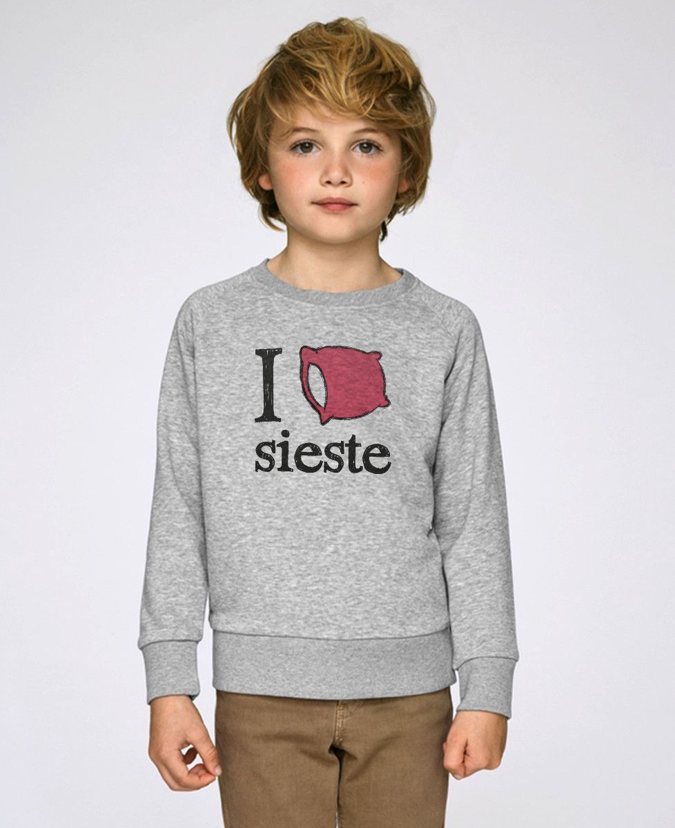 Sweatshirt enfant I love sieste