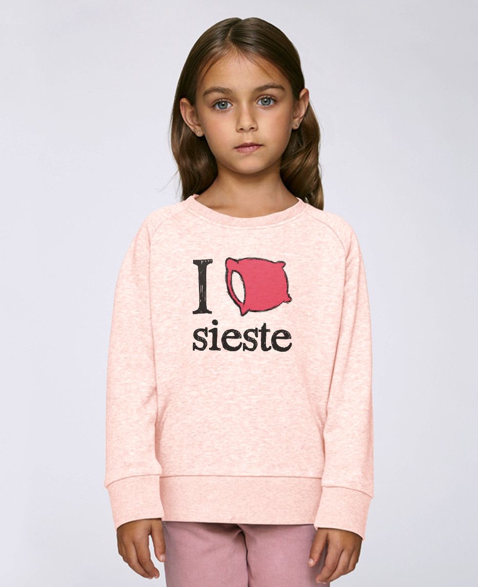 Sweatshirt enfant I love sieste