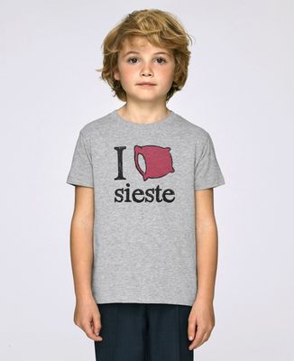T-Shirt enfant I love sieste