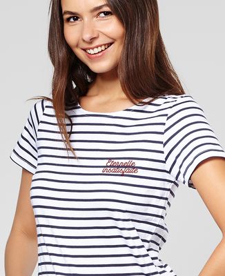 T-Shirt femme Eternelle insatisfaite (brodé)