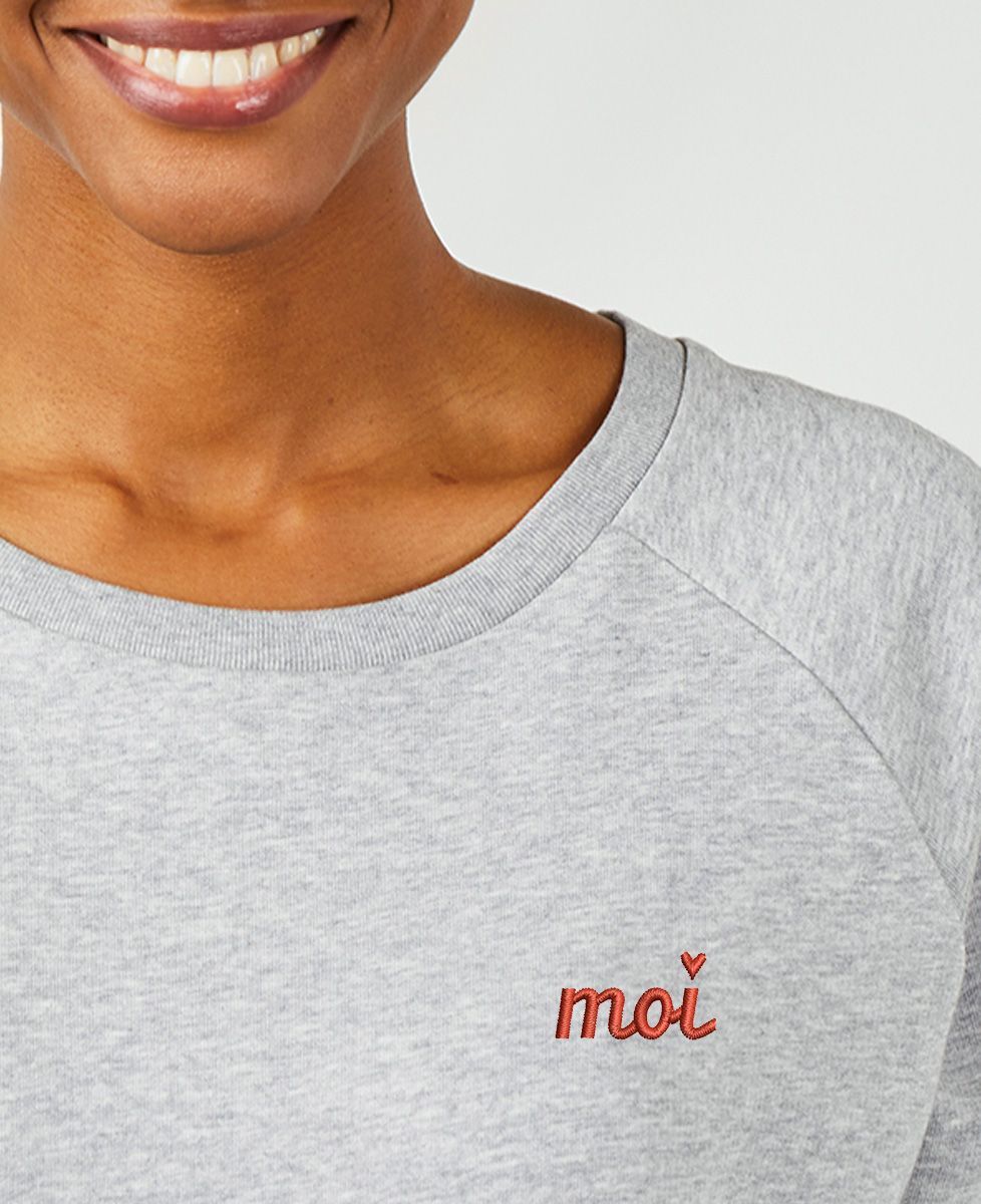 Sweatshirt femme Moi (brodé)