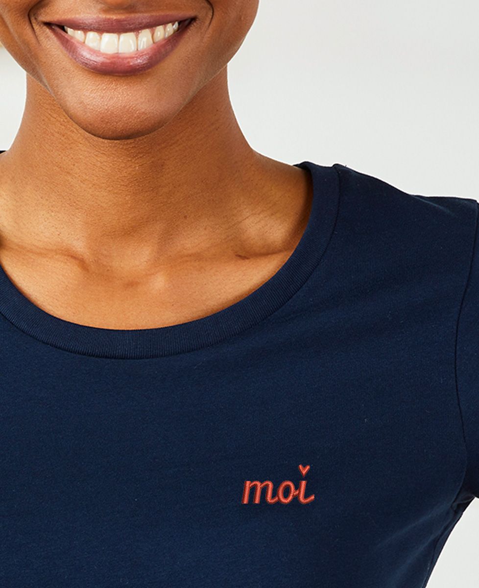 T-shirt femme Moi (brodé)