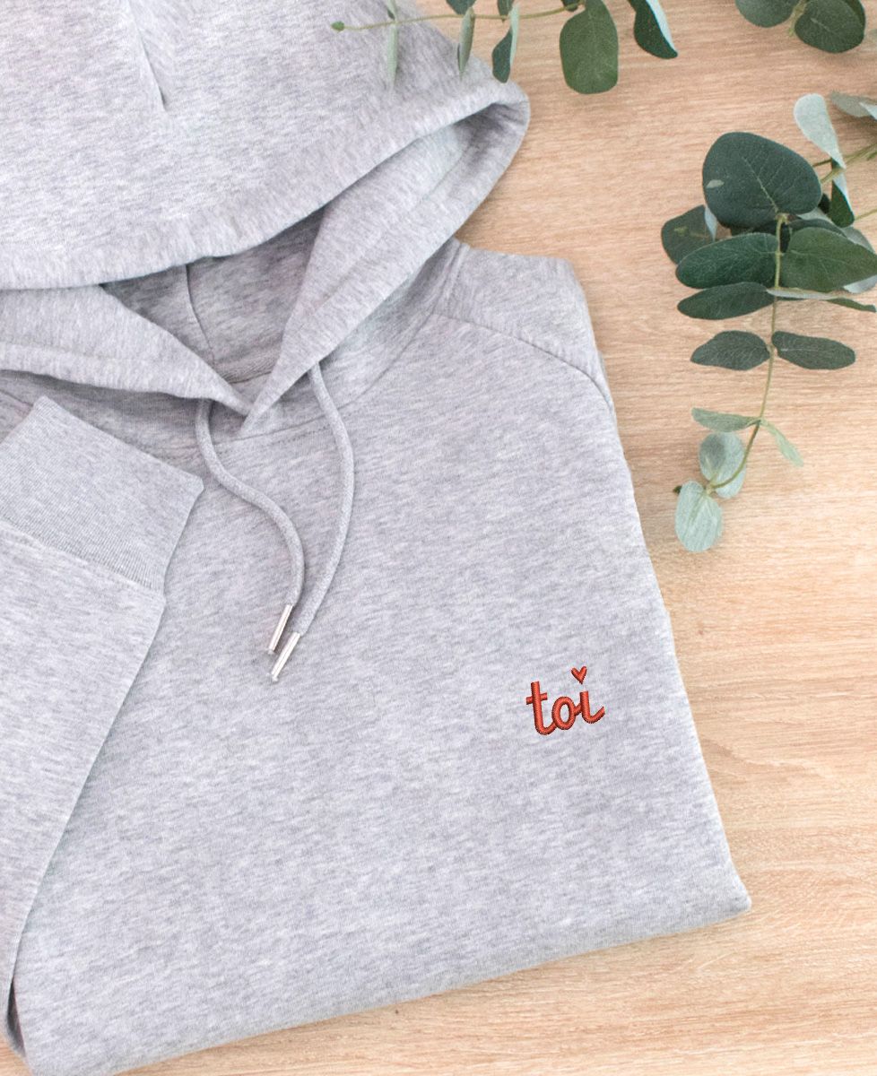 Hoodie femme Toi (brodé)