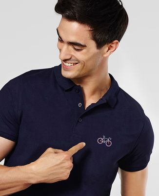 Polo homme Vélo tricolore (brodé)