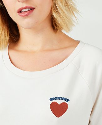 Sweatshirt femme Mommy coeur - Cadeaux Maman