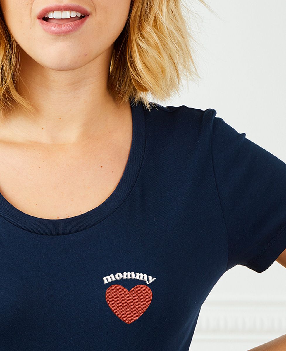 T-shirt femme Mommy coeur - Cadeaux Maman