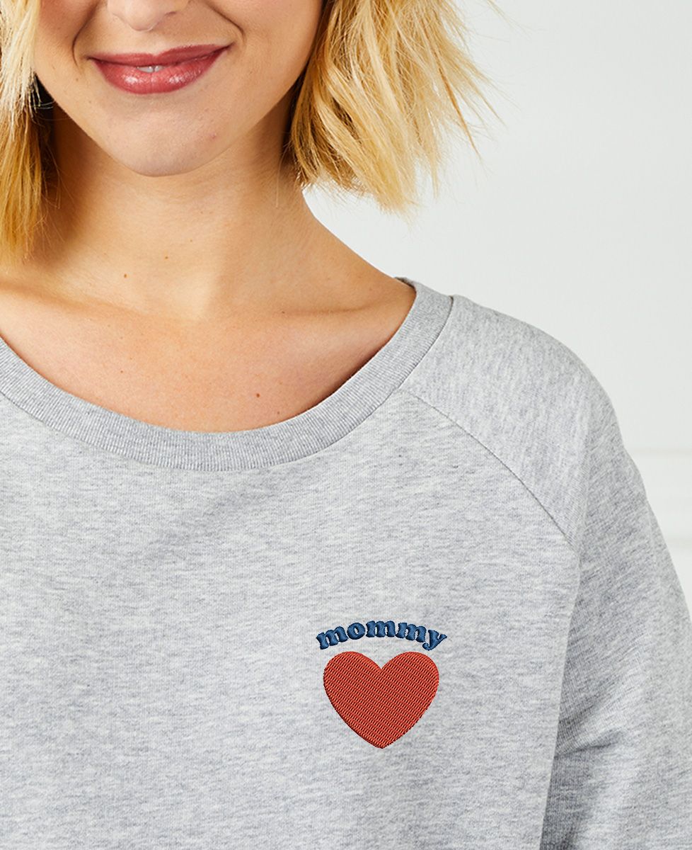 Sweatshirt femme Mommy coeur - Cadeaux Maman