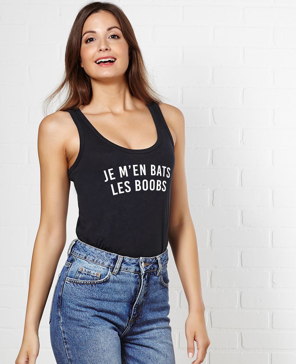 Débardeur femme Je m'en bats les boobs