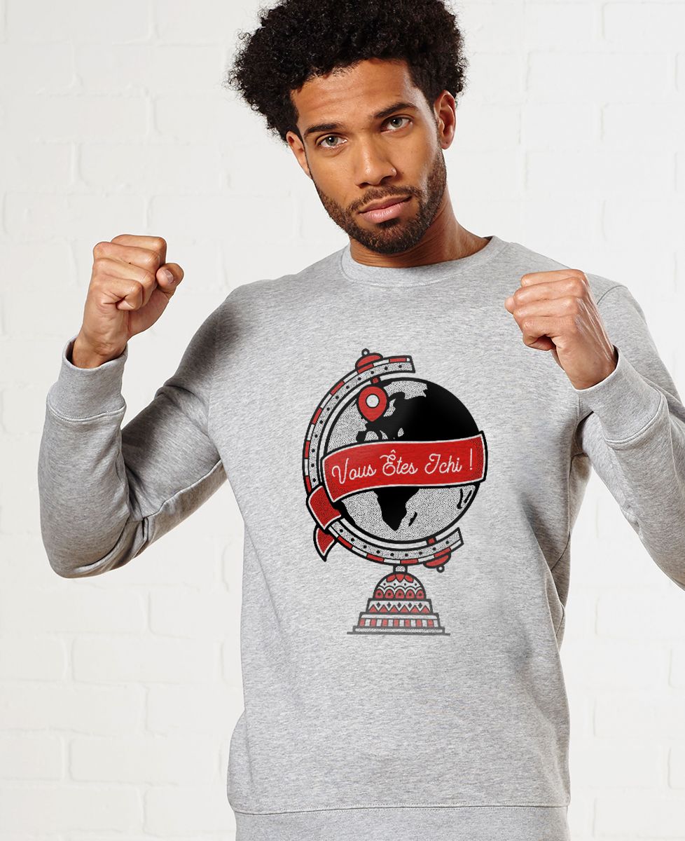 Sweatshirt homme Vous êtes ichi - Monsieur Tshirt x Le Gallodrome