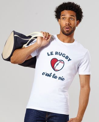 T-shirt homme Le rugby c'est la vie - Sport, Rugby, Cadeaux Couple