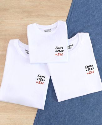 T-shirt bambino Aggiunta di nomi ricamati personalizzati