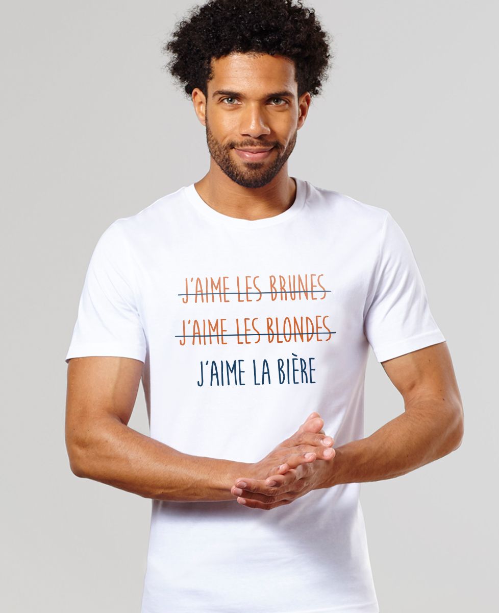T-shirt homme J'aime la bière - Apéro