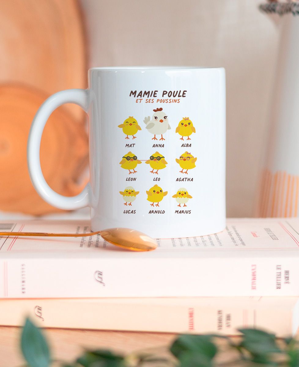 Cadeau noël maman. Mug personnalisé maman on t'aime fort Cadeau noël maman. Mug personnalisé maman on t'aime fort