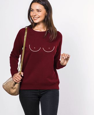 Sweatshirt femme Boobs power