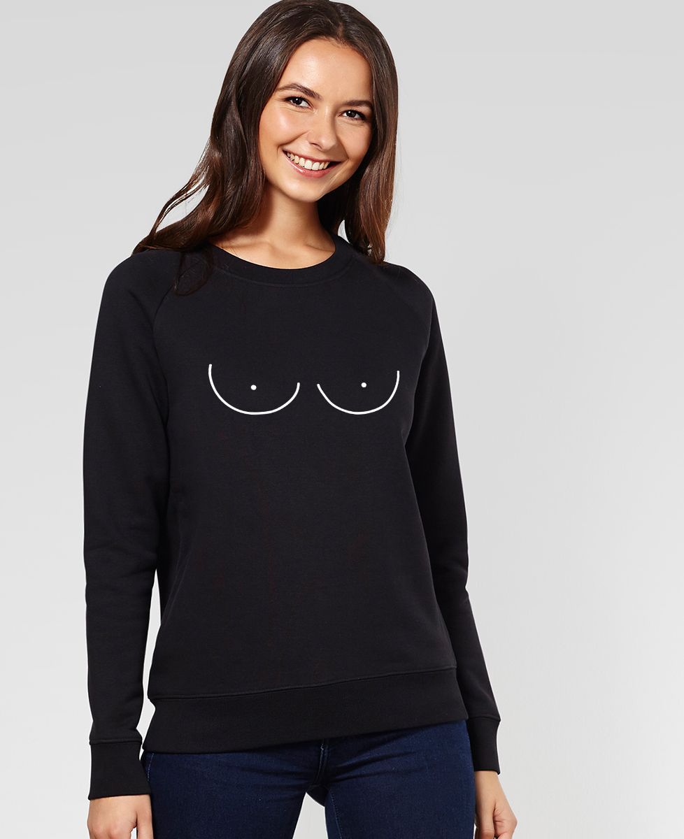 Sweatshirt femme Boobs power