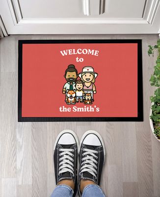 Doormats Custom family avatars - Gifts for Dad, Mom's gifts
