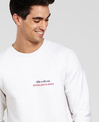 Sweatshirt homme Elle a dit oui