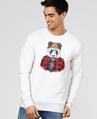 Sweatshirt homme Panda hipster