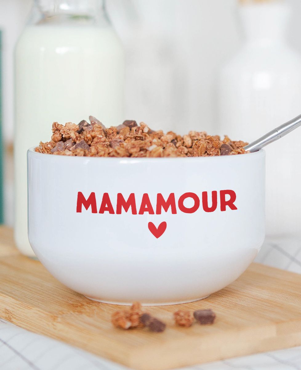 Bol Mamamour (effet velours) - Cadeaux Maman, Cadeaux Couple