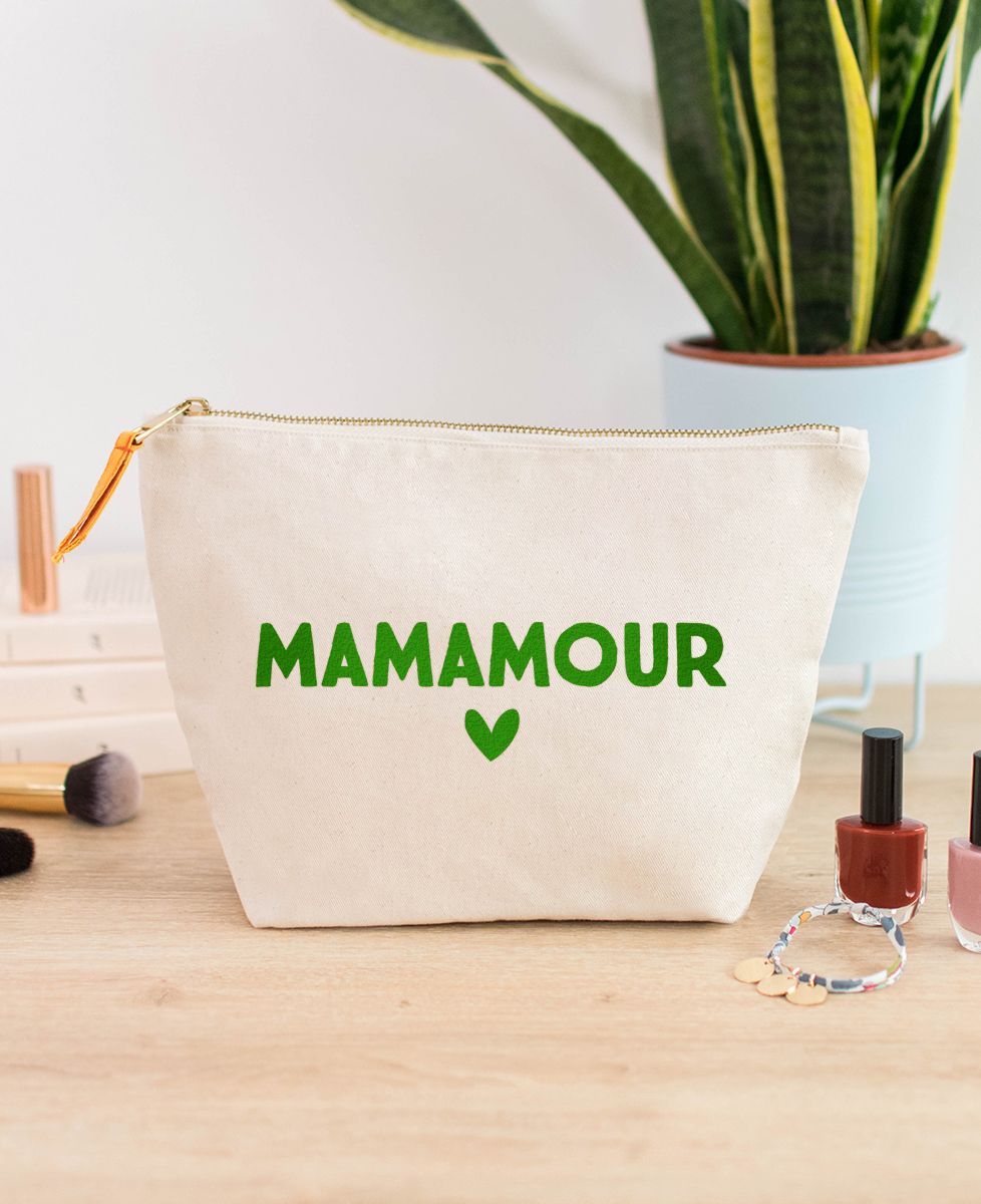 Trousse Mamamour (effet velours) - Cadeaux Maman, Cadeaux Couple